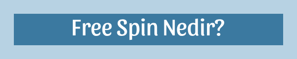 Free Spin Nedir?